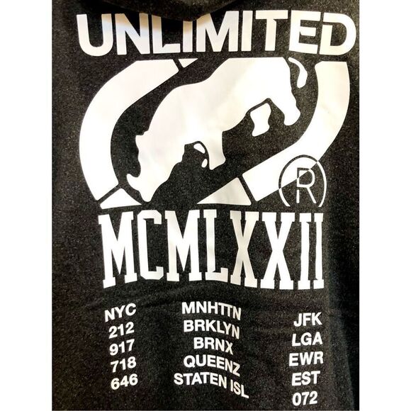 ECKO UNTLD - NWT - M Sz 3X - Small Tilt Fleece-Lined Hoodie in Charcoal & Black - Picture 12 of 16